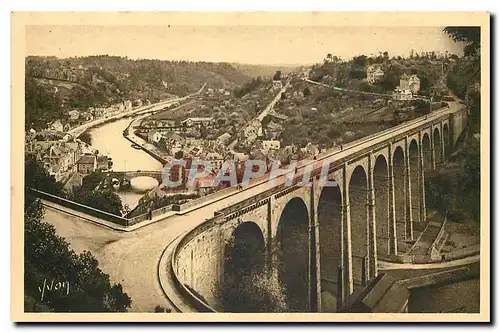 Cartes postales La Douce France Bretagne Dinan C du N Le Viaduc de Lanvallay et la Vallee de la Rance