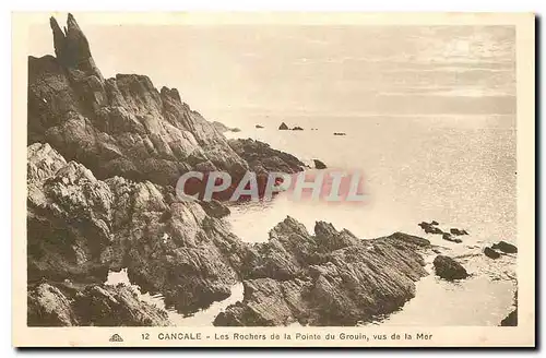 Cartes postales Cancale Les Rochers de la Pointe du Grouin vus de la Mer