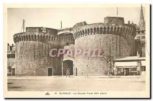 Ansichtskarte AK St Malo La Grande Porte