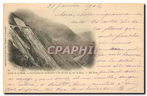 Cartes postales Ligne de la Mure Le Viaduc de la Rivoire a Pic