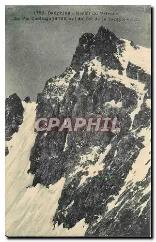 Ansichtskarte AK Dauphine Massif du Pelvoux Le Pc Coolidge du Col de la Tample