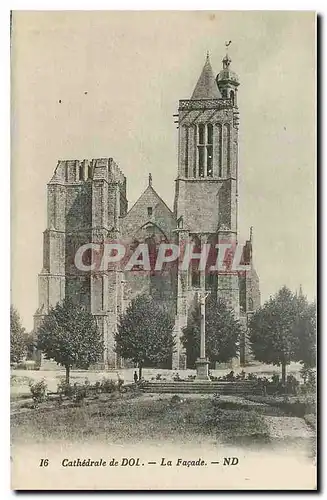 Cartes postales Cathedrale de Dol La Facade