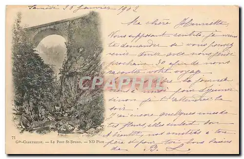 Cartes postales Chartreuse Le Pont St Bruno