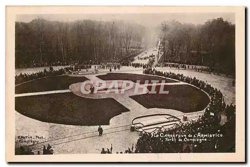 Ansichtskarte AK Le Carrefour de l'Armistice Foret de Compiegne