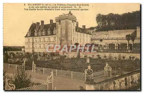 Ansichtskarte AK Villandry I et L Le Chateau Aile du cote Sud Ouest