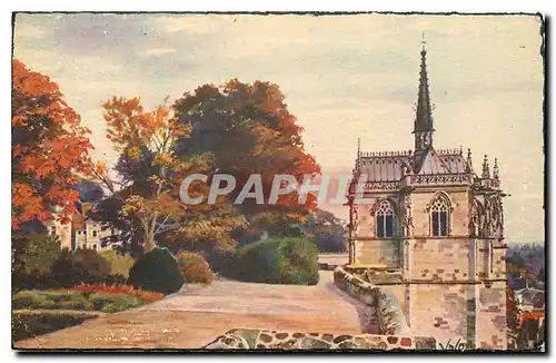 Ansichtskarte AK La Douce France Chateaux de la Loire Chateau d'Amboise La Chapelle Saint Hubert et le Parc