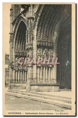 Ansichtskarte AK Auxonne Cathedrale Notre Dame Le Portail