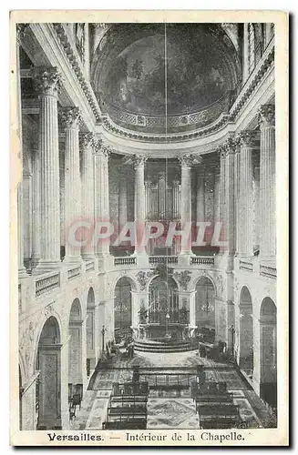 Cartes postales Versailles Interieur de la Chapelle Orgue