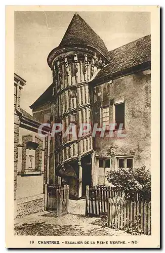 Ansichtskarte AK Chartres Escalier de la Reine Berthe