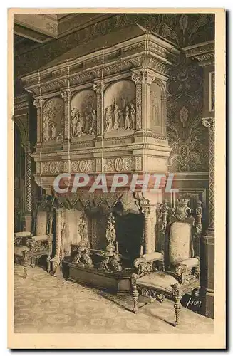Cartes postales La Douce France Orleans Loiret Hotel de Ville Cheminee monumetale du Grand Salon de Reception