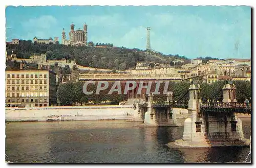 Cartes postales Lyon Pont de Palais de Justice sur la Saone