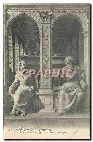 Cartes postales l'Abbaye de Saint Denis Tombeau de Louis XII et d'Anne de Bretagne