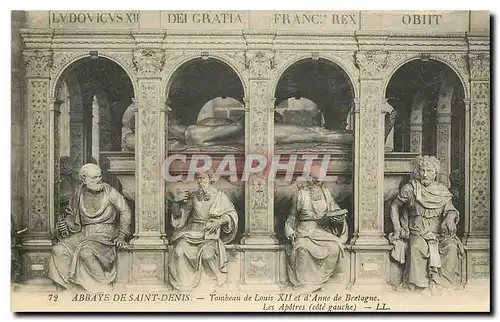 Cartes postales Abbaye de Saint Denis Tombeau de Louis XII et d'Anne de Bretagne