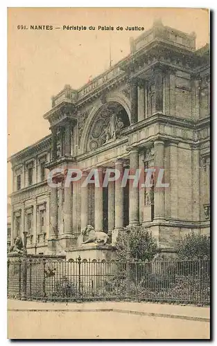 Cartes postales Nantes Peristyle du Palais de Justice