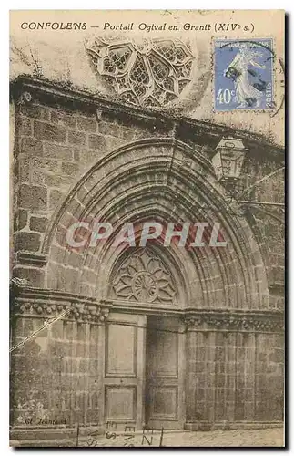 Cartes postales Confolens Portail Ogival en Granit