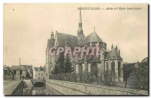 Ansichtskarte AK Nogent le Roi Abside de l'Eglise Saint Sulpice