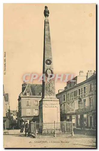 Cartes postales Chartres Colonne Marceau