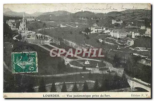 Cartes postales Lourdes Vue Panoramique prise du fort