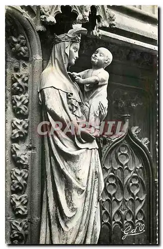 Ansichtskarte AK l'Auvergne Riom Eglise du Marthuret La Vierge a l'Oiseau