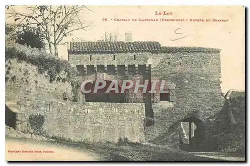 Cartes postales Le Lot Chateau de Castrenau Entree du Chateau