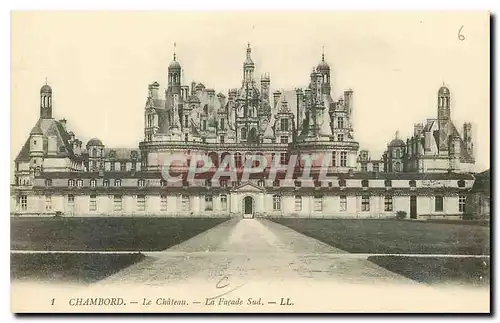 Cartes postales Chambord Le Chateau La Facade Sud