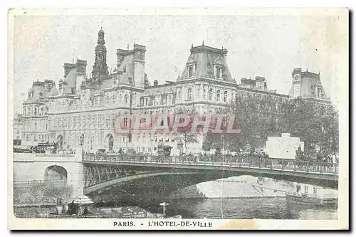 Cartes postales Paris l'Hotel de Ville