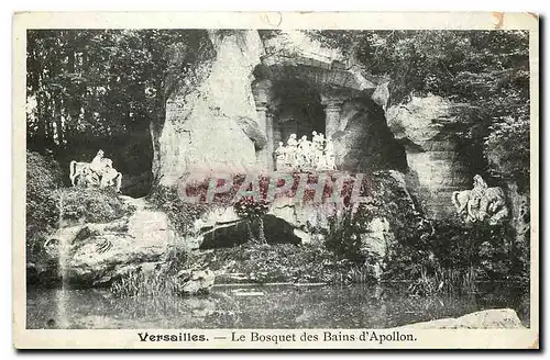 Cartes postales Versailles Le Bosquet des Bains d'Apollon