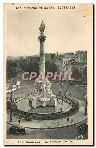 Ansichtskarte AK Les Bouches du Rhone Illustrees Marseille La Fontaine Cantini