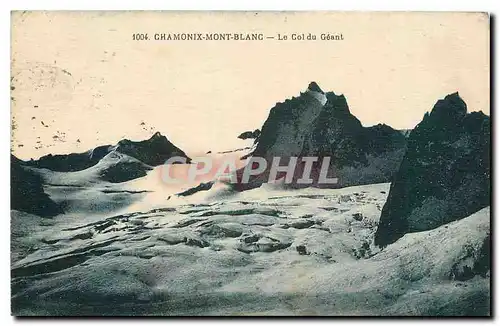 Cartes postales Chamonix Mont Blanc Le Col du Geant