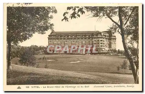 Cartes postales Vittel Le Grand Hotel de l'Ermitage vu du Golf