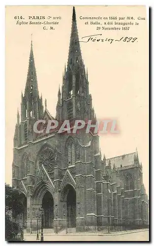 Cartes postales Paris Eglise Sainte Clotilde