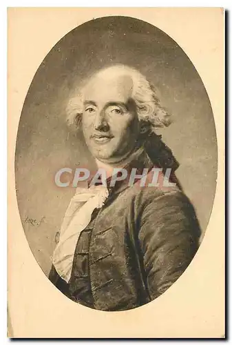 Cartes postales Bibliotheque de Versailles J Boze Portrait au pastel du physicien Charles