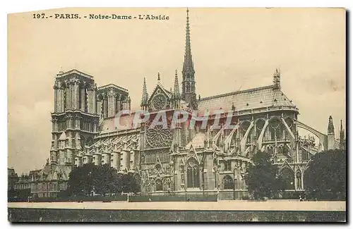 Ansichtskarte AK Paris Notre Dame L'Abside