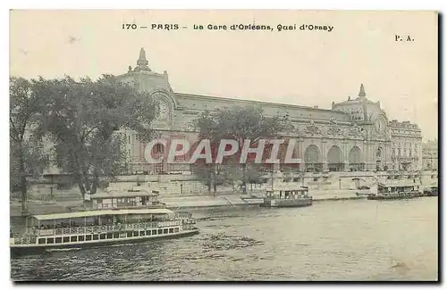 Ansichtskarte AK Paris La Gare d'Orleans Quai d'Orsay