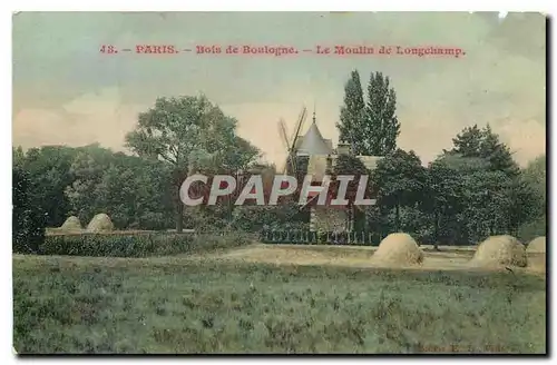 Cartes postales Paris Bois de Boulogne Le Moulin de Longchamp