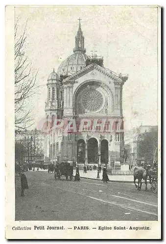 Cartes postales Collection Petit Journal Paris Eglise Saint Augustin