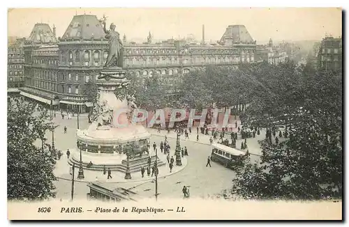 Cartes postales Paris Place de la Republique