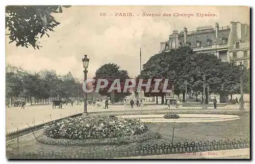 Cartes postales Paris Avenue des Champs Elysees