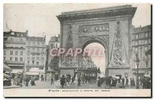 Cartes postales Paris Boulevard & Porte St Denis