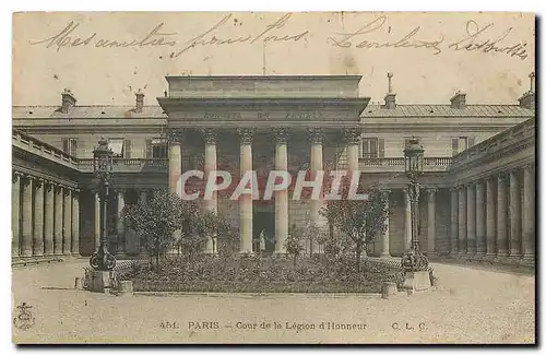 Cartes postales Paris Cour de la Legion d'Honneur