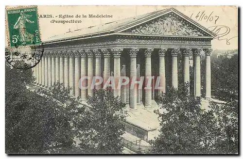 Ansichtskarte AK Paris Eglise de la Madeleine Perspective