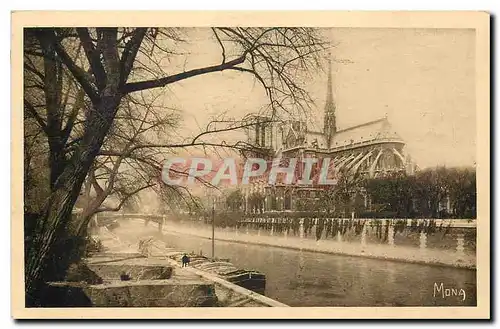 Ansichtskarte AK Les Petits Tableaux de Paris Notre Dame Vue prise du Pont de l'Archeveche