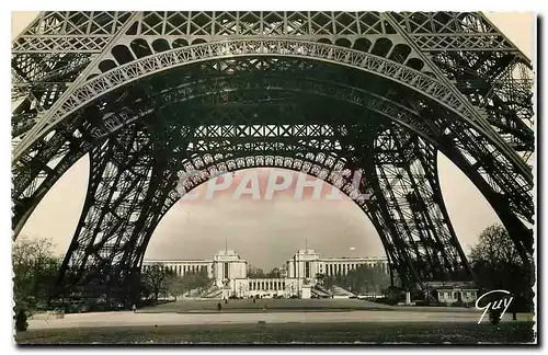 Ansichtskarte AK Paris e ses Merveilles Le Palais de Chaillot vu sous la Tour Eiffel