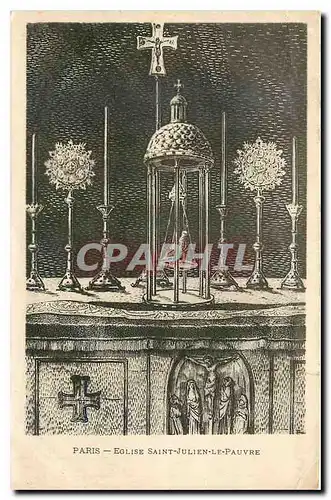 Cartes postales Paris Eglise Saint Julien le Pauvre