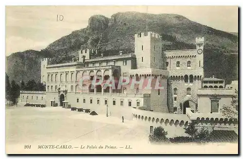 Cartes postales Monte Carlo Le Palais du Prince