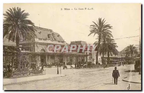 Cartes postales Nice La Gare P L M