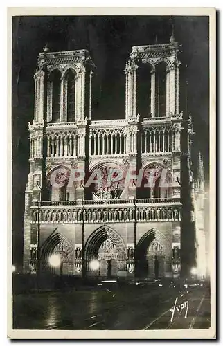 Cartes postales Paris en Flanant Notre Dame Illuminee