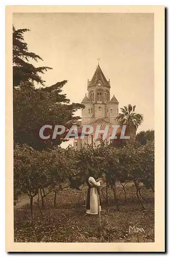 Ansichtskarte AK Ile Saint Honorat Abside de l'Eglise abbatiale vue exterieure