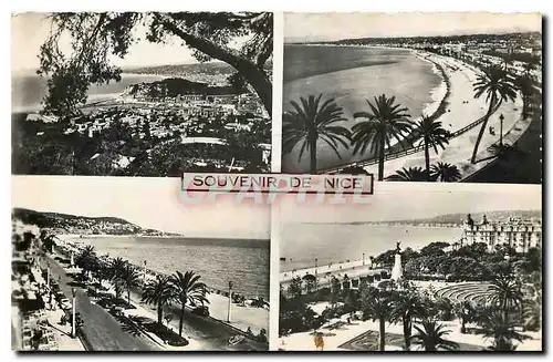 Cartes postales La Cote d'Azur Souvenir de Nice