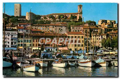 Cartes postales Cannes Un coin du Port le Quai St Pierre et le Suquet